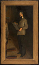 jacques-emile-blanche-1889-chân dung-henri-guerard-nghệ thuật-in-mỹ-nghệ-tái tạo-tường-nghệ thuật
