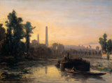 johan-barthold-jongkind-1855-sông-view-in-france-có thể-gần-pontoise-nghệ thuật-in-mỹ thuật-tái sản xuất-tường-nghệ thuật-id-ab8a8t8co