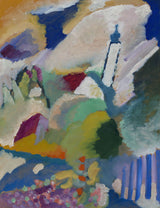 wassily-kandinsky-1910-murnau-z-kościołem-i-art-print-reprodukcja-dzieł sztuki-wall-art-id-ab8d7uhi4