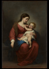 Bartolomeu-esteban-murillo-1670-virgem-e-criança-arte-impressão-belas-artes-reprodução-parede-arte-id-abakuxwnj