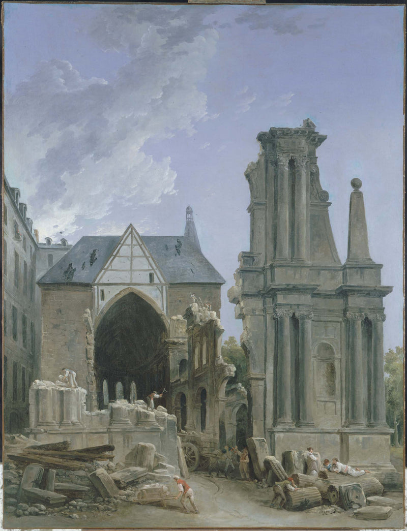 hubert-robert-1804-the-church-demolition-in-feuillant-art-print-fine-art-reproduction-wall-art