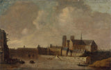 匿名 1635 年聖母院和大主教從 quai-de-la-tournelle-1640-當前-第四區-藝術-印刷-美術-複製品-牆藝術