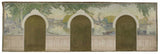 헨리 마리우스 카미유 부베 1900년 스케치 아스니에르 시장을 위한 세느강 클리시 다리 예술 인쇄 미술 복제 벽 예술