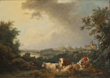 菲利普·詹姆斯·德·盧瑟堡-1767-景觀與休息牛藝術印刷精美藝術複製牆藝術 id-abd357770