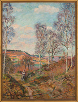 阿芒吉約明 1885 年通往山谷之路藝術印刷品美術複製品牆壁藝術