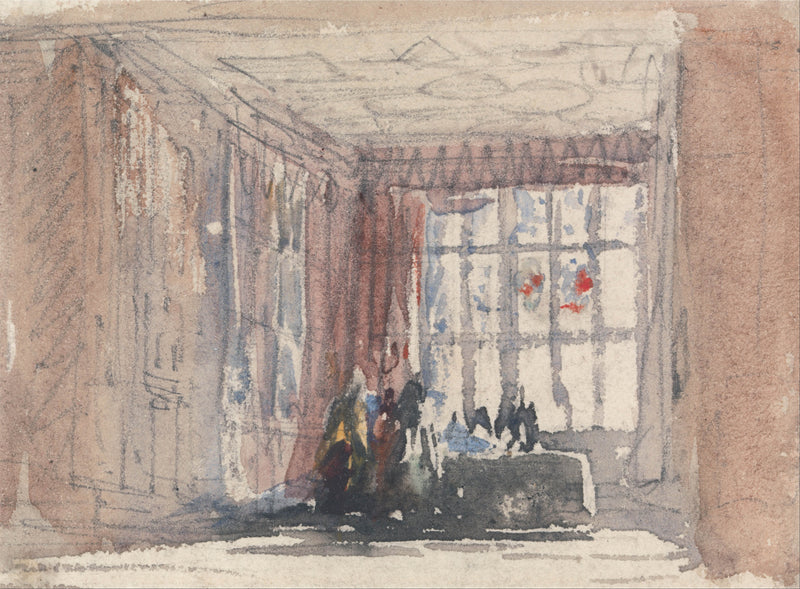 david-cox-1830-a-tudor-room-with-figures-possibly-hardwick-hall-or-haddon-hall-art-print-fine-art-reproduction-wall-art-id-abemkpmmv