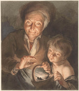Jacob-de-wit-1734-starica-sa-djetetom-i-test-umetnost-otisak-fine-art-reproduction-wall-art-id-abewrchea