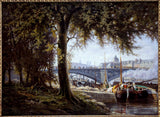 alfred-alexandre-delauney-1860-le-pont-des-saints-peres-1860-impression-d'art-reproduction-d'art-art-mur