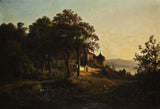 јоханн-мохр-1840-пејзаж-из-исцхлдорф-бавариа-арт-принт-фине-арт-репродуцтион-валл-арт-ид-абхкт271ј