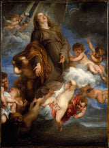 anthony-van-Dyck-1624-saint-Rosalie-forbønn-for-the-pesten rammede-of-palermo-art-print-fine-art-gjengivelse-vegg-art-id-abjssdfys