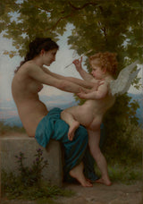 william-adolphe-bouguereau-1880-en-ung-pige-forsvar-sig-selv-mod-eros-kunsttryk-fin-kunst-reproduktion-vægkunst-id-abkk5en8l