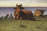 nils-kreuger-1901-motyw-odpoczywających-krow-z-Olandii-druk-reprodukcja-dzieł sztuki-sztuka-ścienna-id-abksqxtsv