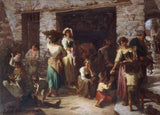 auguste-dutuit-1886-scène-de-rue-en-italie-impression-d'art-reproduction-d'art-art-mur