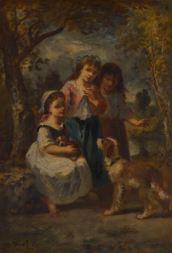 narcisse-virgile-diaz-de-la-pena-1875-three-little-girls-art-print-fine-art-reproduction-wall-art-id-abl4xp4na