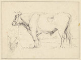 pieter-gerardus-van-os-1786-stående-tjur-vänster-konsttryck-finkonst-reproduktion-väggkonst-id-ablnwefru