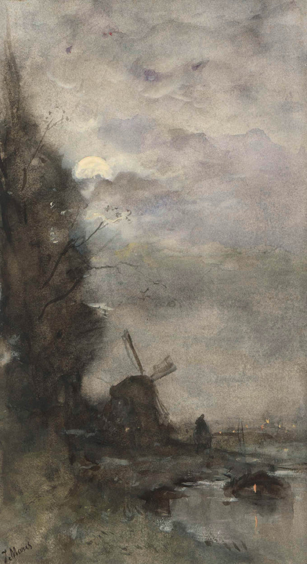 jacob-maris-1847-landscape-with-mill-at-moonlight-art-print-fine-art-reproduction-wall-art-id-ablqgn7x7