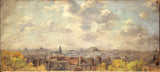 莫里斯·丹维尔 1886 年巴黎全景取自维克多·马斯街艺术印刷品美术复制品墙艺术
