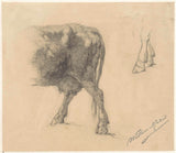 willem-maris-1854-tylna ćwiartka-krowy-i-dwóch nóg-grafika-reprodukcja-dzieł sztuki-ścienna-art-id-abnnfc5wc