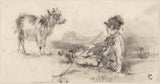 johan-daniel-koelman-1841-pastier-chlapec-sedel-v-trave-pred-nemu-umelecká-tlač-výtvarná-umelecká-reprodukcia-stena-art-id-abp84zo2c