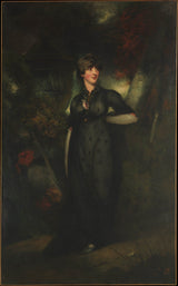 喬治·欽納裡·鯨利夫人去世 1798 年-馬恩島藝術印刷品美術複製品牆藝術 id-abpasd81v