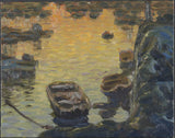 安娜·博伯格-1910-釣魚季節的春夜-來自羅弗敦群島的藝術印刷品美術複製品牆藝術 id-abq5y263t