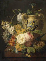 peter-faes-1786-flowers-by-a-stone-vase-impressió-art-art-reproducció-belles-arts-wall-art-id-abrahbbk8