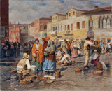 Карл-Фейертаг-1944-риба-пазар-в-Венеция-арт-печат-изящно-художествено-репродукция-стена-арт-id-abrp697lf