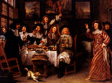 गोंजालेस-डिट-ले-पेटिट-वैन-डिक-कॉक्स-ओउ-कॉक्स-1660-भोजन-कलाकार-कला-प्रिंट-ललित-कला-प्रजनन-दीवार-कला