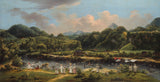 agostino-brunias-1780-在河罗索-多米尼加的河上查看艺术印刷精美的艺术复制品墙艺术id-abtktztur