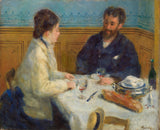 皮埃爾·奧古斯特·雷諾阿 - 1875 年 - 午餐 - 午餐 - 藝術印刷 - 美術 - 複製品 - 牆藝術 - id - abtqrehtl