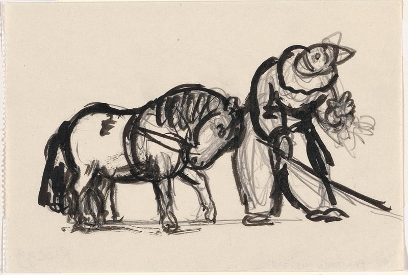 leo-gestel-1935-pierrot-dress-does-pony-sketch-art-print-fine-art-reproduction-wall-art-id-abv08i6xz