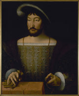 joos-van-cleve-1535-retrato-de-francois-1º-1494-1547-rei-da-frança-impressão-arte-reprodução-de-arte-parede-arte