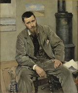 理查德·伯格-1883-畫家尼爾斯·克魯格-藝術印刷品-美術複製品-牆藝術-id-abwwrz606 的肖像