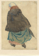 leo-gestel-1891-springande-kvinna-med-cape-och-paraply-sett-från-baksidan-konsttryck-finkonst-reproduktion-väggkonst-id-abxtc10av