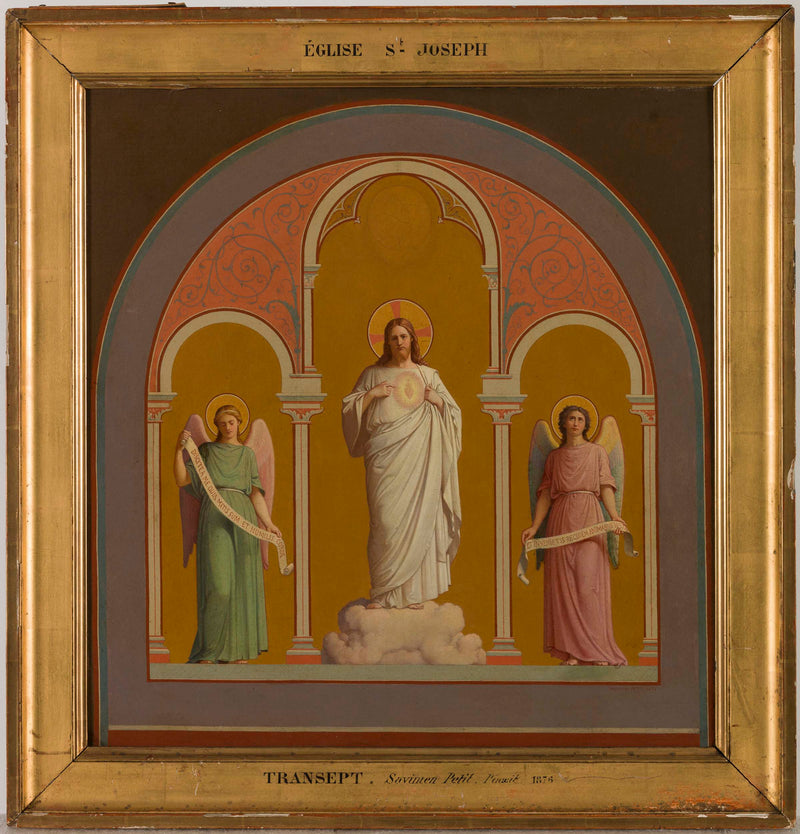 savinien-petit-1874-sketch-for-st-josephs-church-the-sacred-heart-art-print-fine-art-reproduction-wall-art
