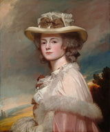 george-romney-1784-pani-davies-davenport-druk-sztuka-reprodukcja-dzieł sztuki-sztuka-ścienna-id-abyrzszus