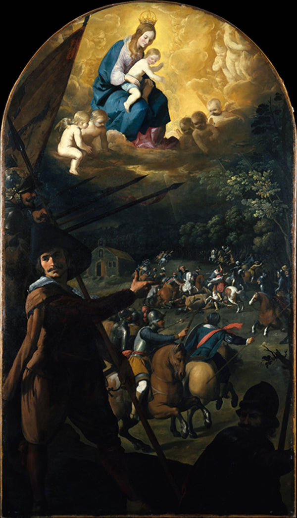 francisco-de-zurbaran-1637-the-battle-between-christians-and-moors-at-el-sotillo-art-print-fine-art-reproduction-wall-art-id-abznyr5x5