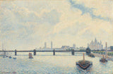 Camille-Писаро-1890-Charing-напречен мост Лондон арт-печатащата фино арт-възпроизвеждане стена на техниката-ID-ac03vyuir