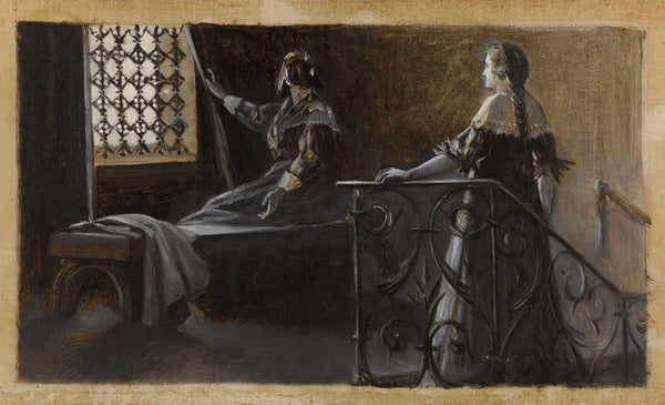albert-guillaume-demarest-1889-ethel-and-the-veiled-woman-art-print-fine-art-reproduction-wall-art
