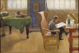 卡尔·拉尔森（Carl-Larsson）1912年在埃斯比约恩（Esbjorn）学习角画