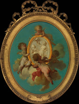 charles-dominique-joseph-eisen-putti-medallion ilə-art-print-fine-art-reproduction-wall-art-id-ac23i1obd