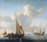 willem-van-de-velde-ii-1650-statki-w pobliżu-wybrzeża-druk-reprodukcja-dzieł sztuki-sztuka-ścienna-id-ac2o6yvmm