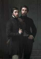 hippolyte-jean-flandrin-1850-rene-charles-dassy和他的兄弟-jean-baptiste-claude-amede-dassy-艺术印刷-精美的艺术复制品-墙-艺术-id-ac31f5yuz