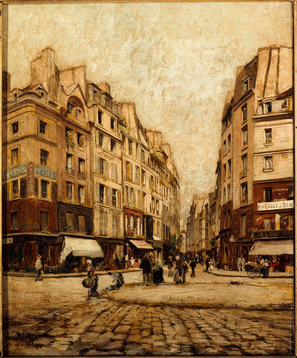 maurice-emmanuel-lansyer-1888-la-rue-galande-in-1888-art-print-fine-art-reproduction-wall-art