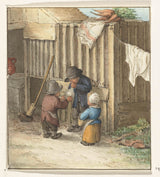 jean-bernard-1775-三个孩子玩猪膀胱艺术印刷精美艺术复制墙艺术 id-ac4dtla9c