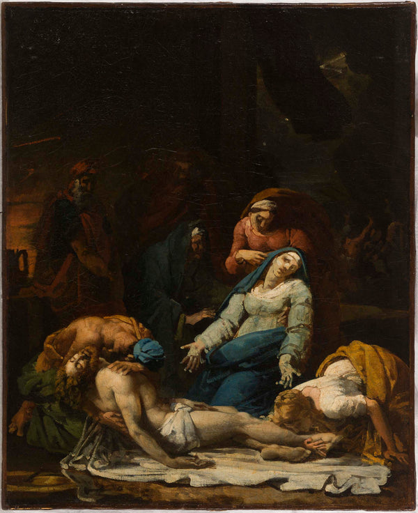 alexandre-charles-guillemot-1819-sketch-for-the-saint-thomas-aquinas-church-christ-down-from-the-cross-art-print-fine-art-reproduction-wall-art