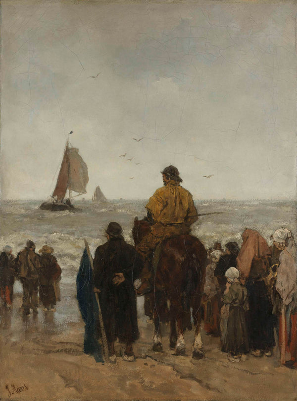 jacob-maris-1884-arrival-of-the-boats-art-print-fine-art-reproduction-wall-art-id-ac57t9x5b