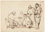 rembrandt-van-rijn-1640-the-washing-of-the-feet-art-print-kunst-reproduksjon-wall-art-id-ac5drgflq