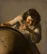 約翰內斯·莫雷爾瑟-1630-德謨克利特-大笑的哲學家-藝術印刷品-精美藝術-複製品-牆藝術-id-ac5x4kd2t