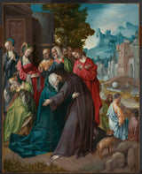 Cornelis-engebrechtsz-1515-基督离开他母亲的艺术印刷品美术复制品墙艺术 id-ac82upa11